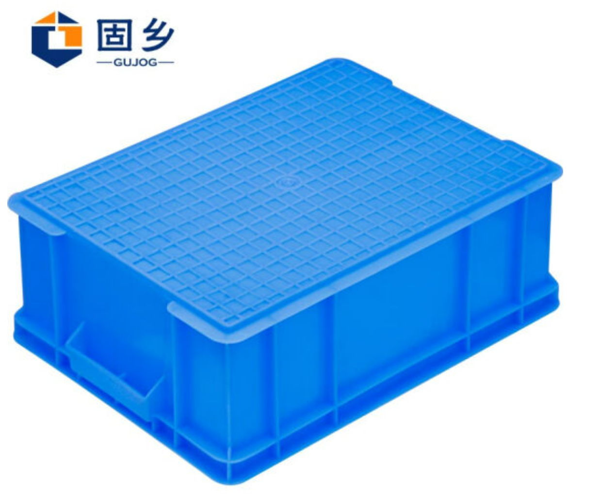 固乡加厚塑料物流周转箱 零件盒 物料箱 分类筐 工具箱 储物箱 收纳箱 搬家整理箱 蓝色A4#箱410*305*147m高清大图