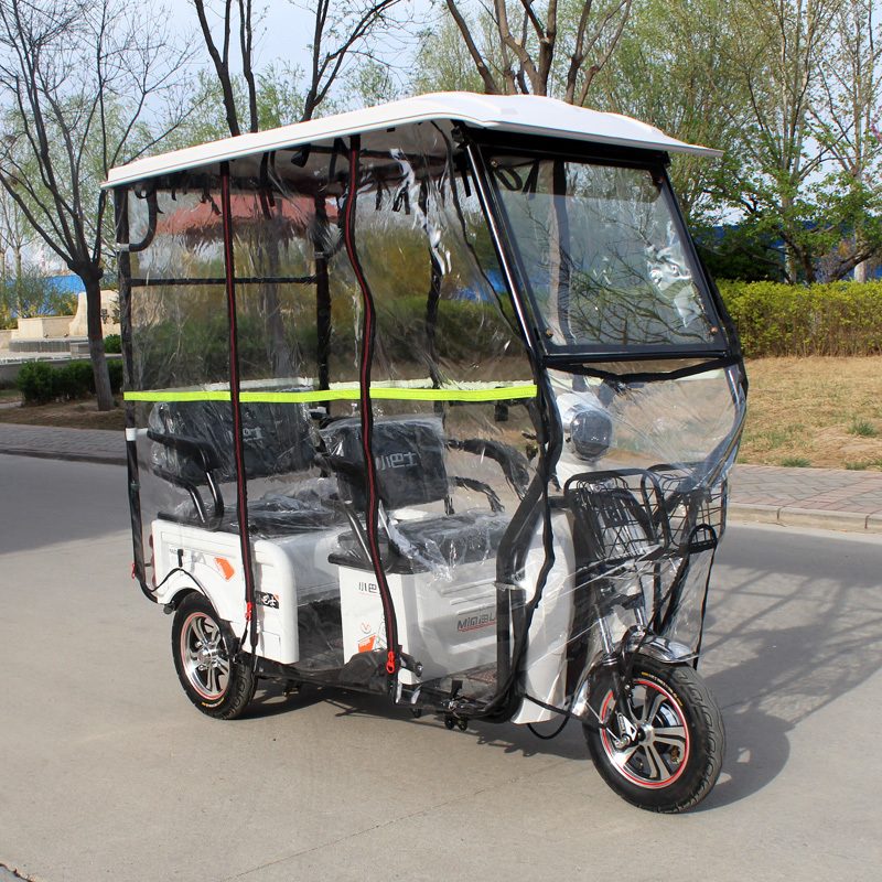 小巴士a9电动三轮车型老年电瓶车代步车接送孩子助力车