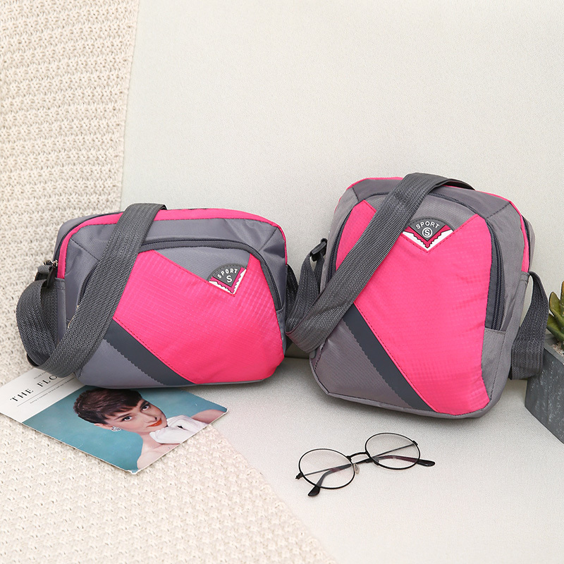 韩版防水尼龙布包单肩斜挎包斜跨包男女户外运动背包女包休闲小包