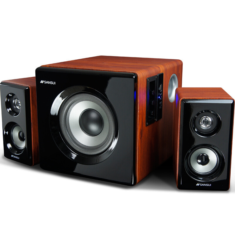 sansui山水gs600060b电脑音响台式家用笔记本21手机电视通用音箱低音