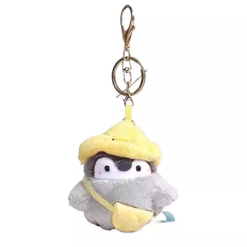毛茸小毛绒企鹅挂件钥匙扣配饰男女包包挂件日系小企鹅玩偶娃娃图片