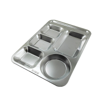 兰雅昀 304不锈钢六格餐盘 35.5*26.5*3cm 个