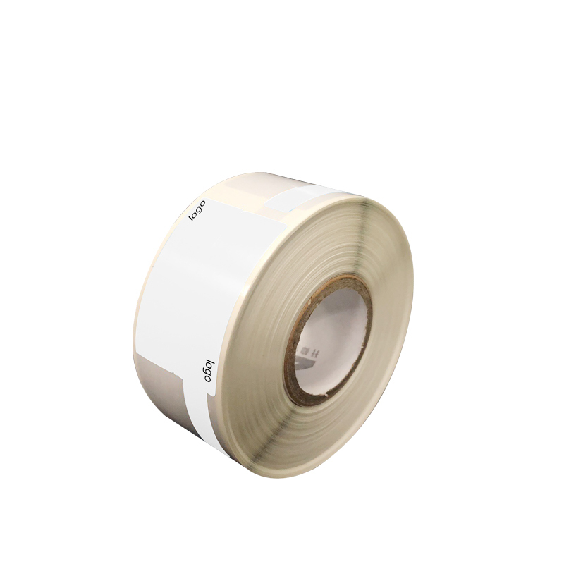 开仰（KAIYANG）P-40W-LT-SC预印logo尾签不干胶标签纸38*25+40mm/200片/卷 白色