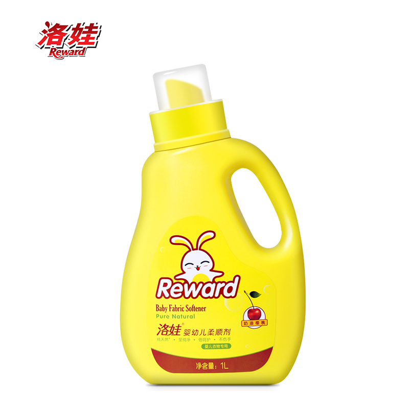 Reward洛娃 婴幼儿柔顺剂1L 瓶装 奶油樱桃香型 不含荧光增白剂