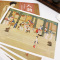 国画典藏版画集-人物绘 [正版]国画典藏临摹画册 四册套装 人物绘山水花鸟百兽谱 臻选32张品质佳作 中国画大师临摹卡