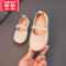 可莉允女童小皮鞋2022春秋新款公主鞋配礼服童鞋女宝宝鞋子软底豆豆鞋潮运动休闲鞋