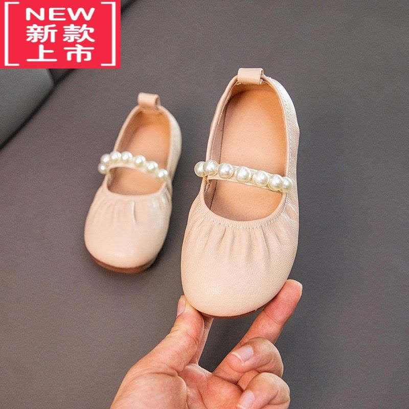 可莉允女童小皮鞋2022春秋新款公主鞋配礼服童鞋女宝宝鞋子软底豆豆鞋潮运动休闲鞋图片