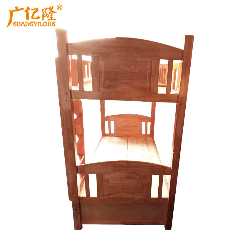 广亿隆实木双层床高低床铺上下床可拆分两张单人床定制色高清大图