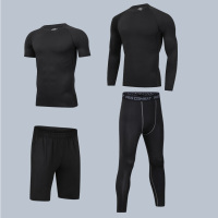 健身男速干紧身衣健身服跑步篮球训练服健身房速干衣运动