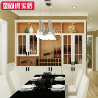 固诺全屋定制餐边柜酒柜简约现代餐厅碗柜简易收纳柜厨房整体橱柜预付定金