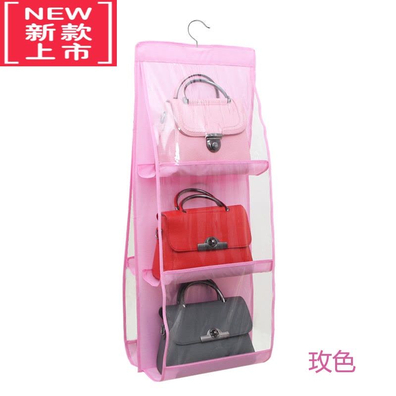 可莉允牛津布包包收纳挂袋悬挂式衣柜收纳袋布艺衣橱防尘袋收纳架挂包袋图片