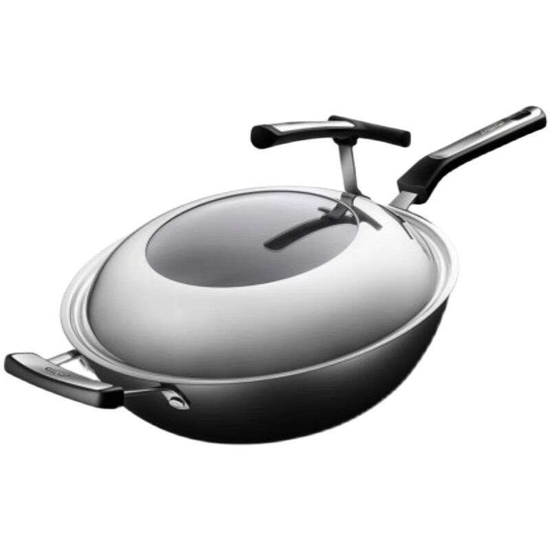 爱仕达 炒锅大铁锅旋风圆底精铁炒锅 34CM 明火专用 CF34M2Q