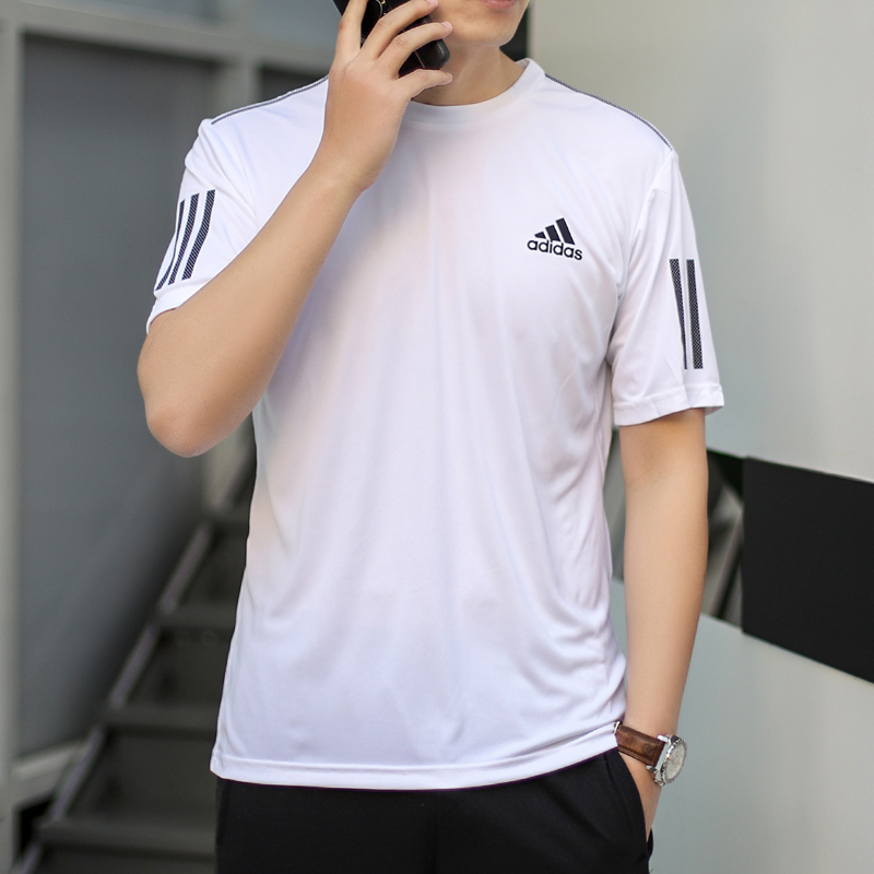 阿迪达斯短袖男训练服速干T恤跑步健身运动服DP2875