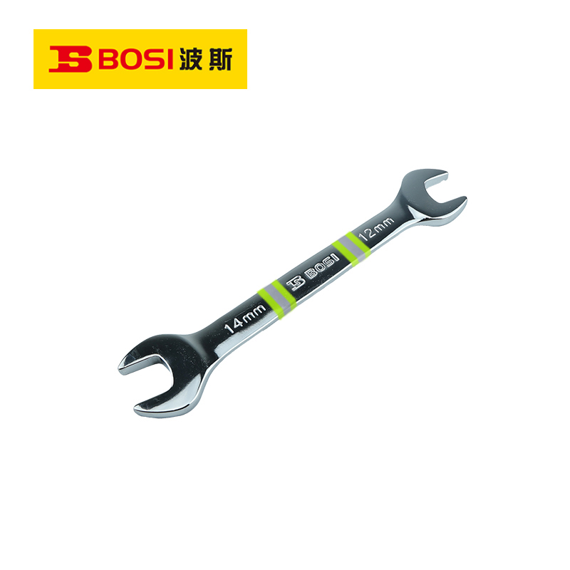 波斯(BOSI) 荧光系列精品开口扳手 12x14mm 把高清大图