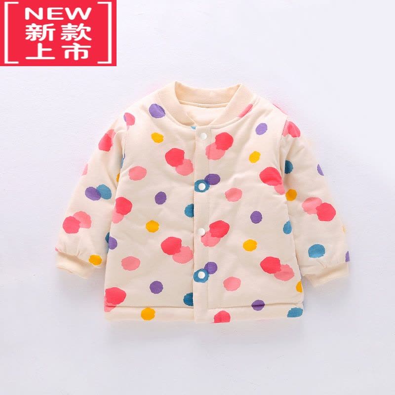 可莉允婴儿棉衣棉服上衣夹棉内胆女童宝宝棉袄冬季加厚男童儿童外套图片