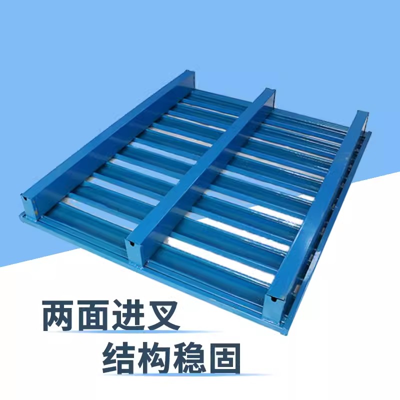 迅迈 货架钢制托盘 仓储栈板 动载1.5静载2T 120*100*12.5cm 单位 ;个高清大图