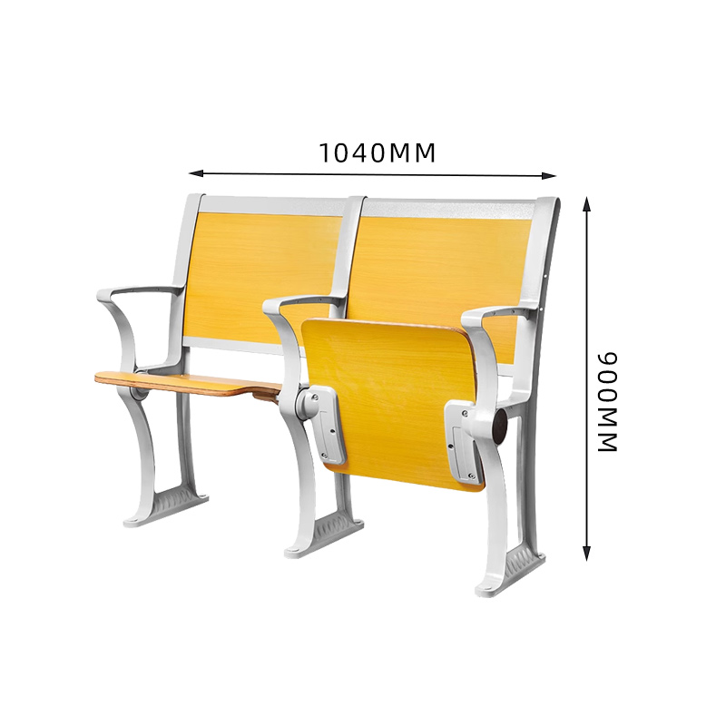 臻远ZY-LTY-83 阶梯教室排椅礼堂椅会议室报告厅联排椅 后排双人位高清大图