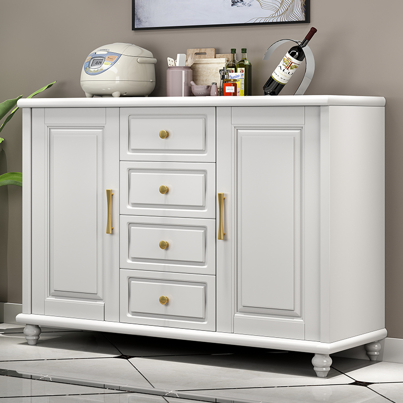 青木川简约现代实木五斗柜客厅卧室家用小户型收纳储物柜立柜矮柜多