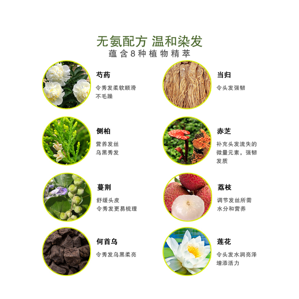 Schwarzkopf施华蔻怡然染发霜4.89珊瑚红棕色染发膏无氨植物盖白染发剂高清大图