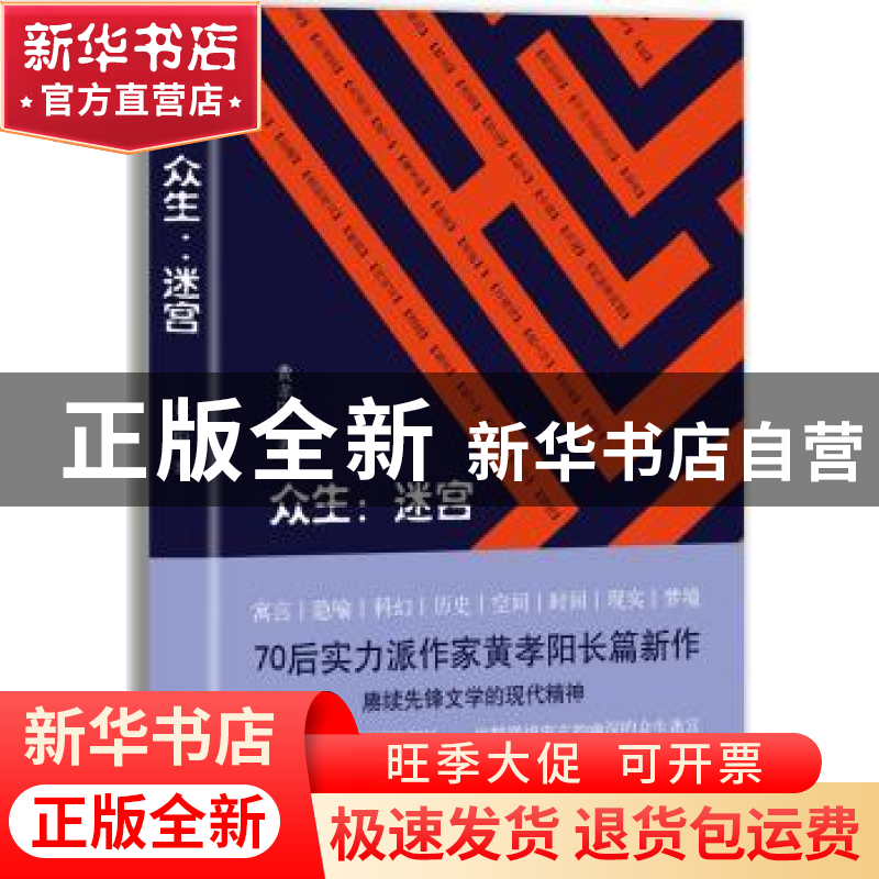 正版 众生:迷宫 黄孝阳著 北京十月文艺出版社 9787530217085 书高清大图