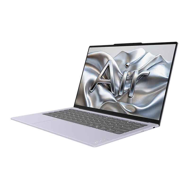 联想(Lenovo)YOGAAir14Aura 14英寸轻薄笔记本电脑Ultra5-325 16G 1T SSD Win11 烟绫紫色 金属机身 长续航办公学习高清大图