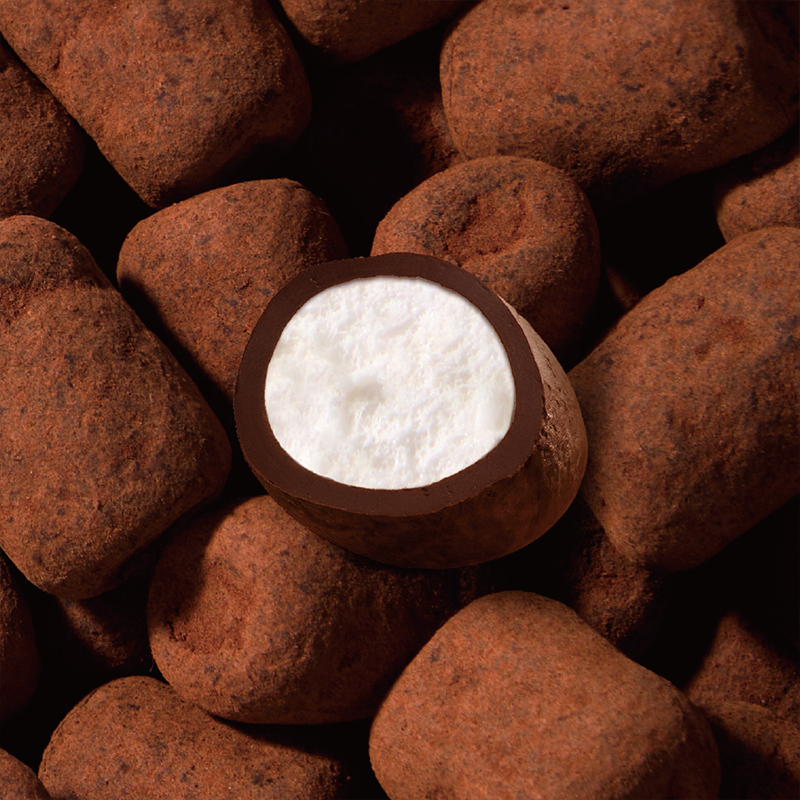 巧兮兮绵绵巧克力豆52g*3袋装 原味 黑巧涂层棉花糖儿童休闲零食高清大图