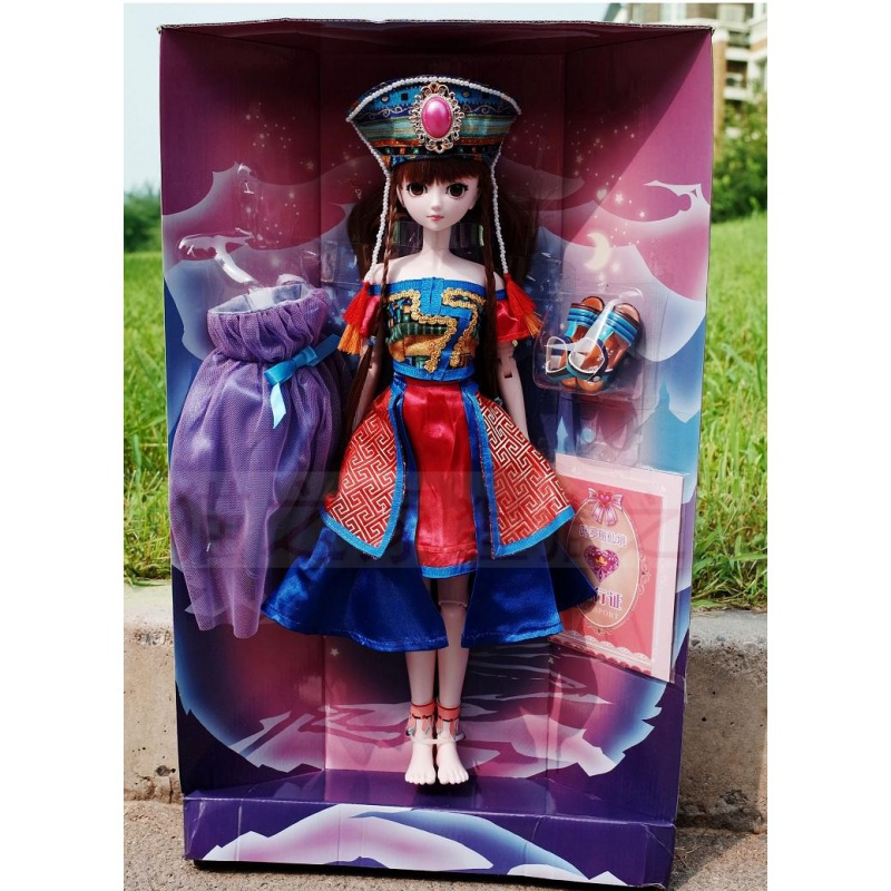 正品莫纱莫沙冰公主精灵梦叶萝莉50厘米洋娃娃玩具女孩黑香菱3050厘米