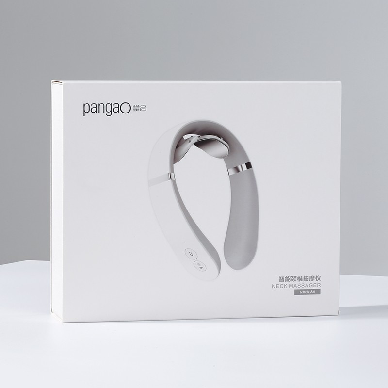 攀高(PANGAO) 颈部理疗仪 颈椎按摩器经络电脉冲护颈仪语音款脉冲按摩恒温热敷 Neck-S9高清大图