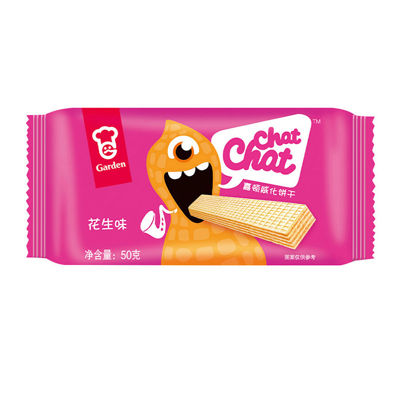 嘉顿 威化饼干(花生味)50g/袋(新老包装交替发货)