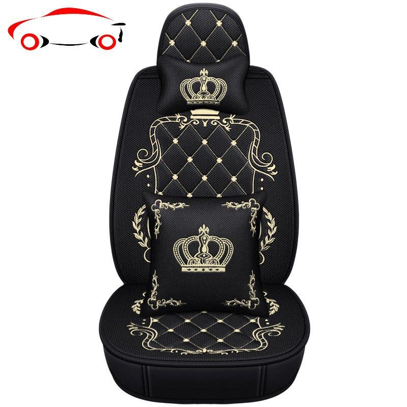 汽车坐垫四季通用大众朗逸速腾宝来POLO高尔夫潮流全包围网布座套 JING PING 标准版--雪峰白图片