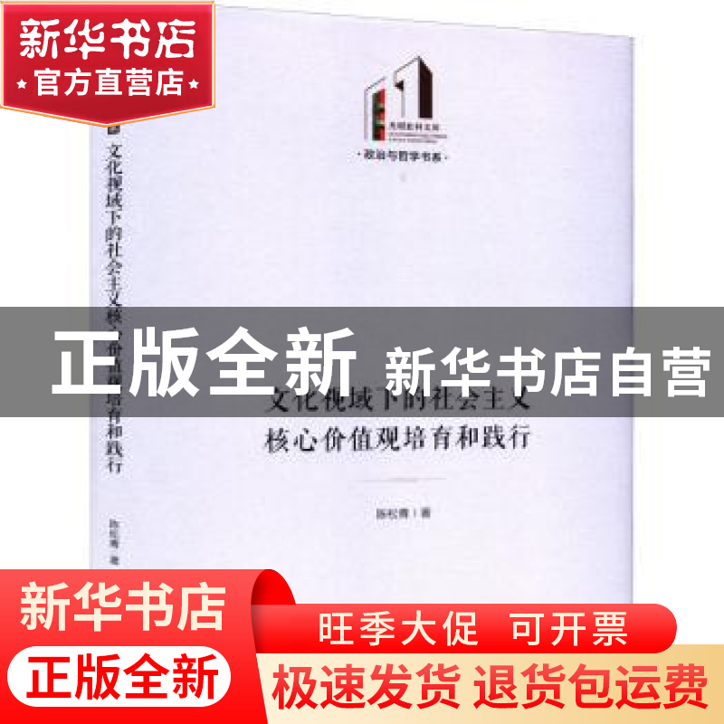 正版 文化视域下的社会主义核心价值观培育和践行 陈松青 光明日高清大图