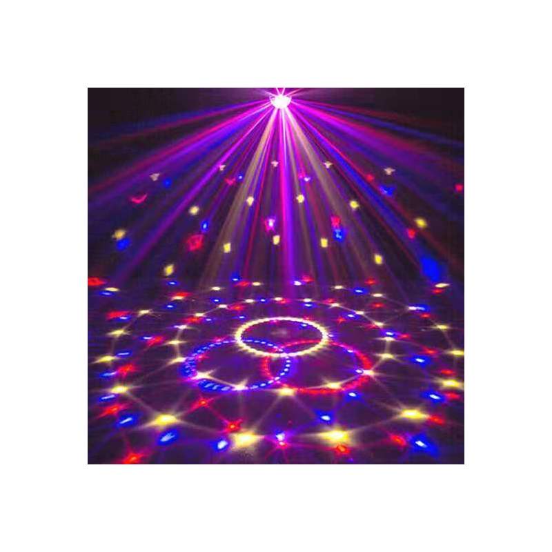 蹦迪灯蓝牙小音箱跳舞七彩灯水晶魔球迷你音响旋转ktv迪厅闪光灯