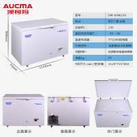澳柯玛(Aucma)236升顶开门单温冷柜-60°超低温冷柜大冷冻力商用卧式冷柜DW-60W236