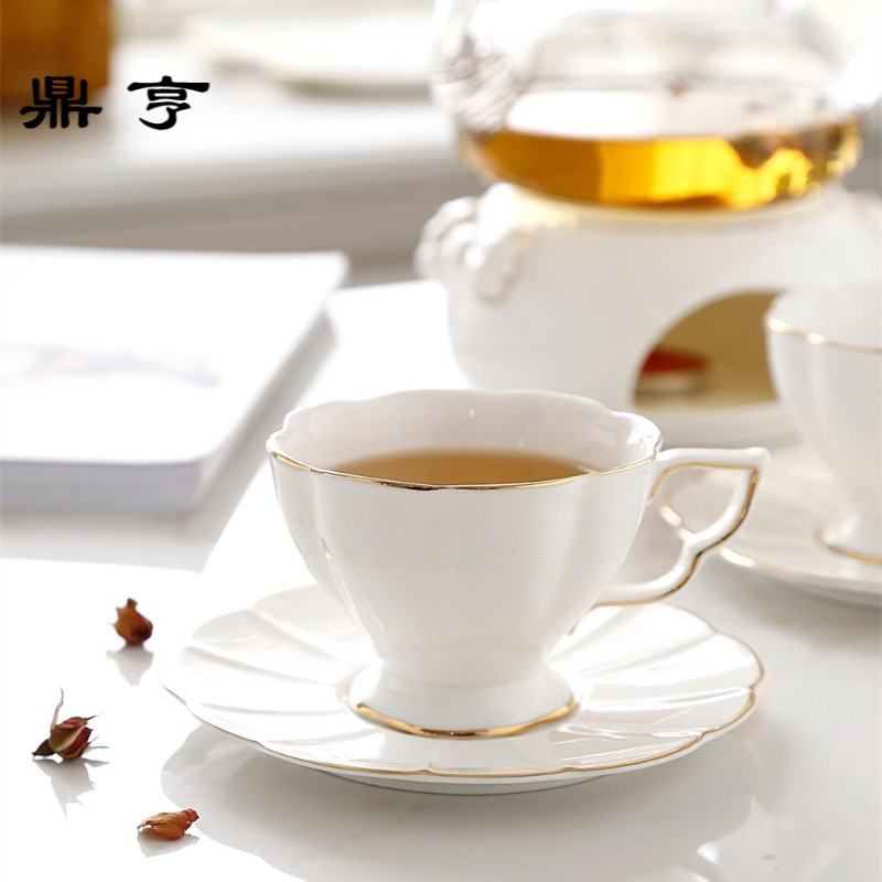 鼎亨日系蝴蝶花茶具套装陶瓷玻璃英式下午茶壶水果花茶壶茶具茶杯