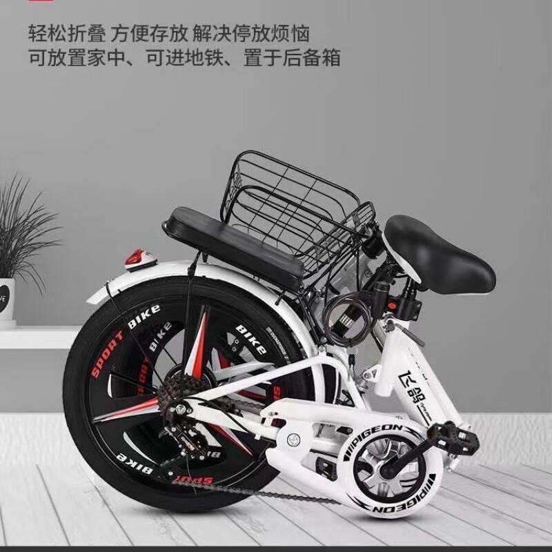 新款折叠自行车轻便减震男女通用学生校园通勤迷你车20 22寸高清大图