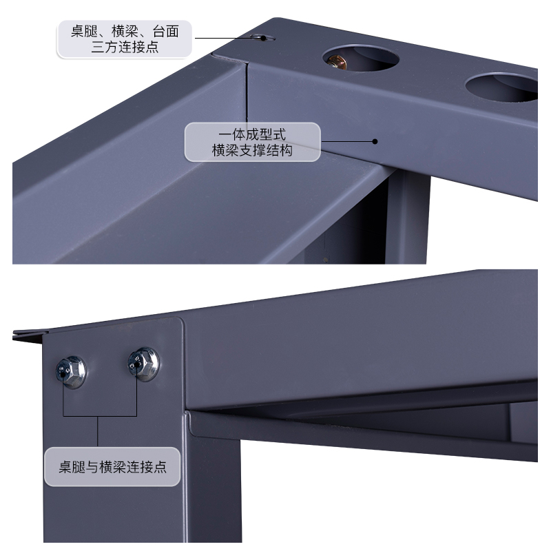尔迈 钳工台重型工作台打包检验台工具桌防静电工作台操作台2.1米单桌高清大图