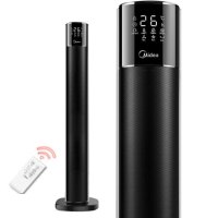 美的立式暖风机 电暖风家用 摇头电暖器取暖器 NTH22-18AR支持倾倒断电额定功率2200支持定时功能