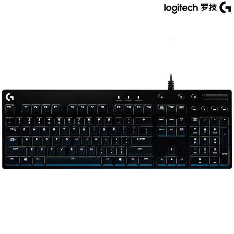 罗技g610有线机械键盘背光青轴黑色视频
