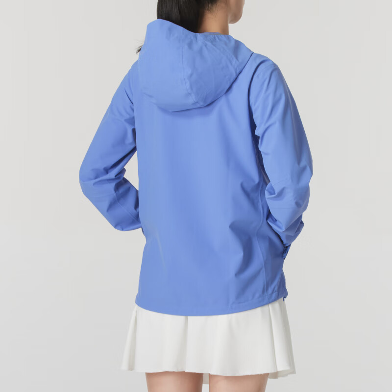 安德玛(UNDERARMOUR)女装 新款运动服户外休闲防风衣连帽梭织夹克外套开衫上衣1376067-495 ZP