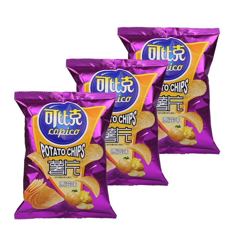 可比克薯片原味60g3