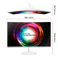 三星（SAMSUNG）显示器 C27H711QEC 2K超广色域曲面显示器27英寸超高清QD量子点屏
