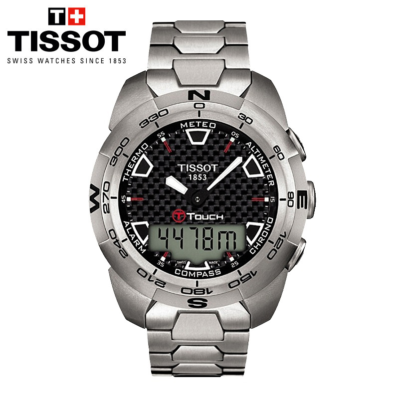 天梭（TISSOT）触屏系列多功能表智能触摸屏男士手表 T013.420.44.201.00