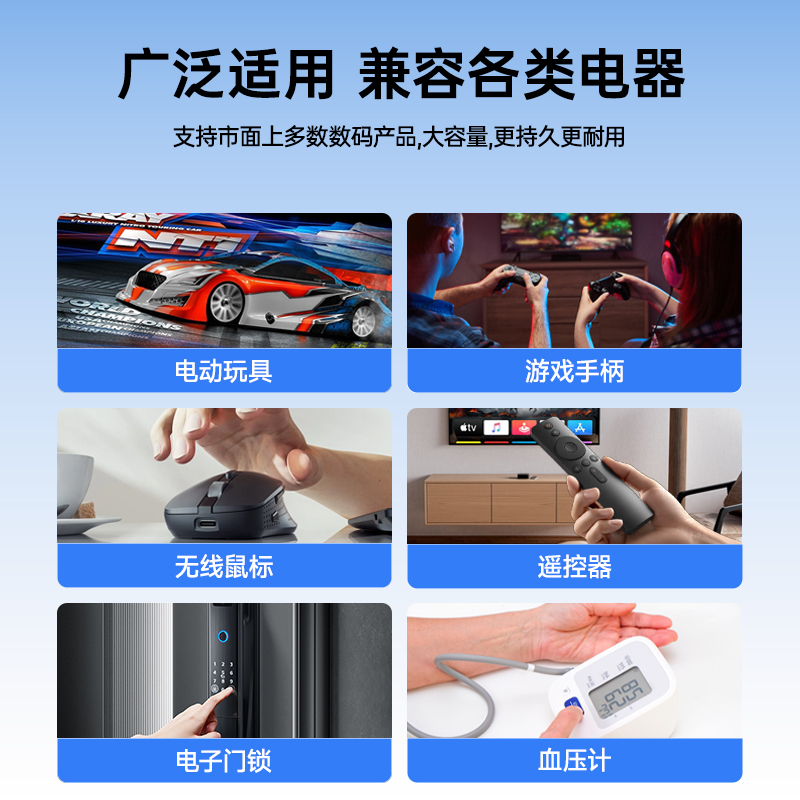 诺希NOHON5号锂电池3600mWh+4粒充电数码电池(不含电池仓)高清大图