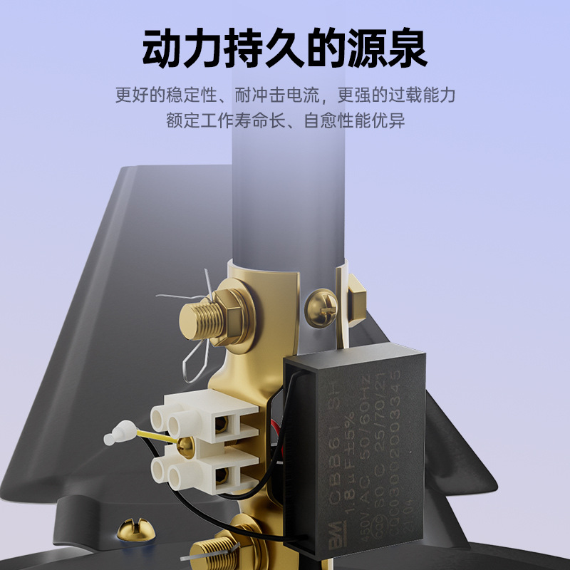 钻石牌黑色吊扇家用1400mm铁叶吊顶扇客厅扇用办公商用电风扇 56寸吊王黑-五档/配吊钩高清大图