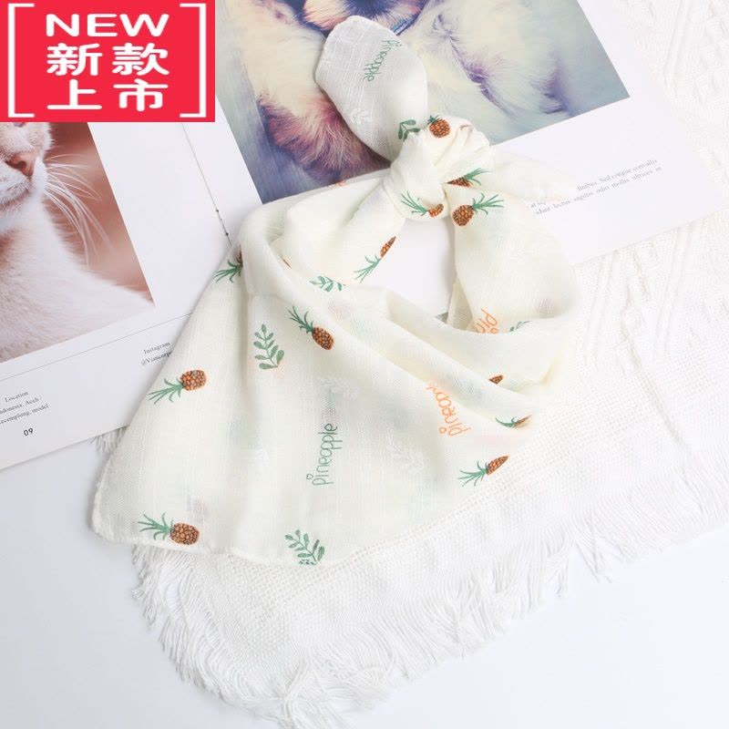 可莉允儿童棉麻围巾秋冬薄款宝宝婴儿方巾三角口水巾防风丝巾围脖男女童毛巾图片