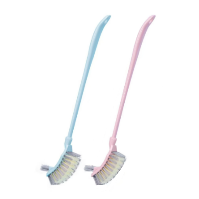 册宣 马桶刷 长柄无死角洁厕刷子双面洗厕所刷 颜色随机