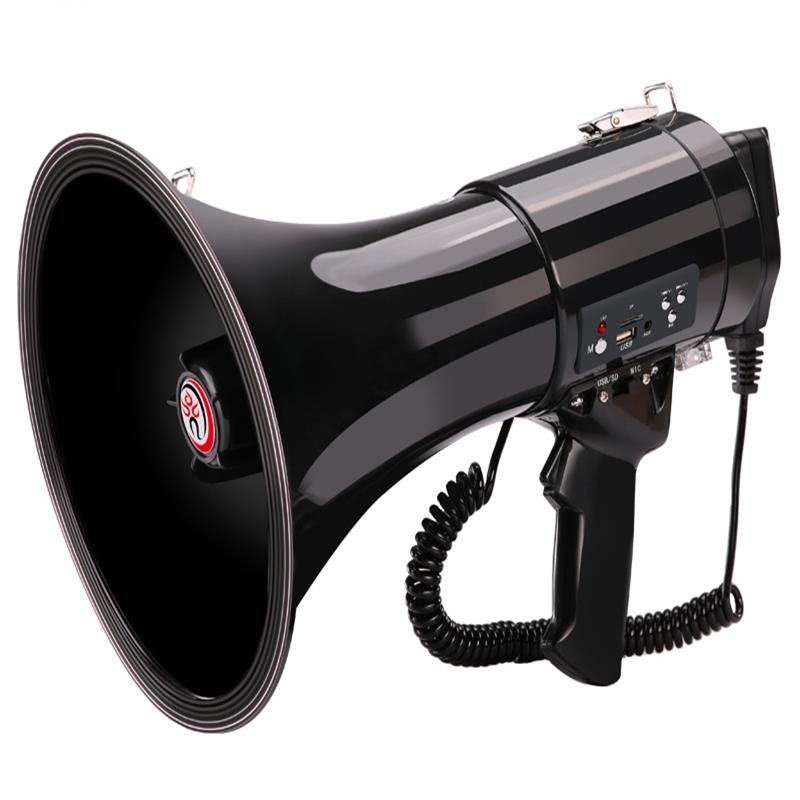 十度 cr-87手持喇叭大功率喊话器录音喇叭50w大功率手持可充电扩音器