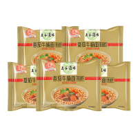 五谷道场番茄牛腩面107g*5 非油炸方便面袋装速食面 袋面泡面5连包 方便食品 夜宵 汤面五连包