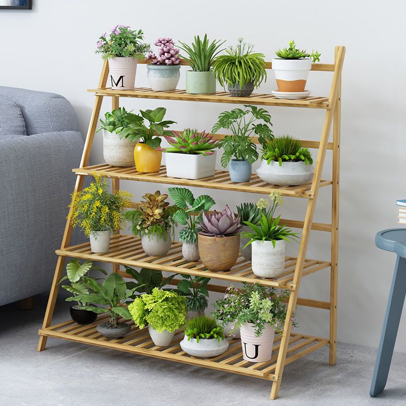 简易花架实木多层多肉绿萝客厅花盆架阳台花架子室内盆景架置物架