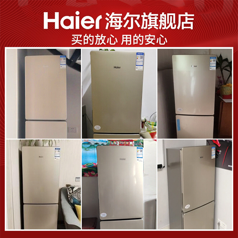 海尔(Haier)170升双门风冷无霜冰箱家用小型两门节能小冰箱租房宿舍